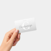 Kurzer Name oder anderer Text mit Monogramm | Grad Ausweis (Handheld)