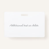 Kurzer Name oder anderer Text mit Monogramm | Grad Ausweis (Rückseite)