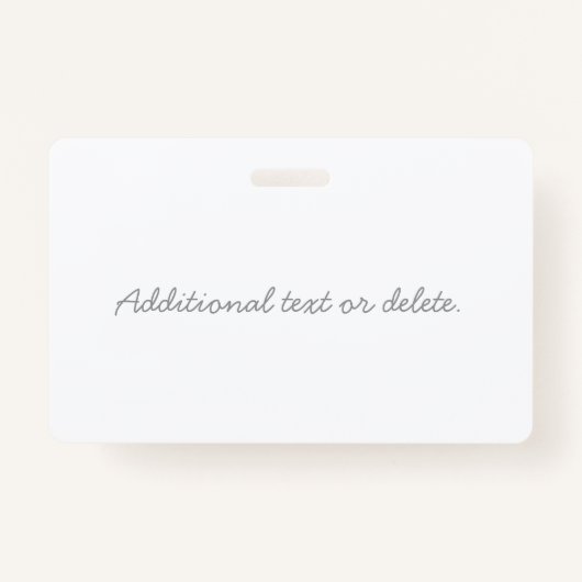 Kurzer Name oder anderer Text mit Monogramm | Grad Ausweis (Rückseite)