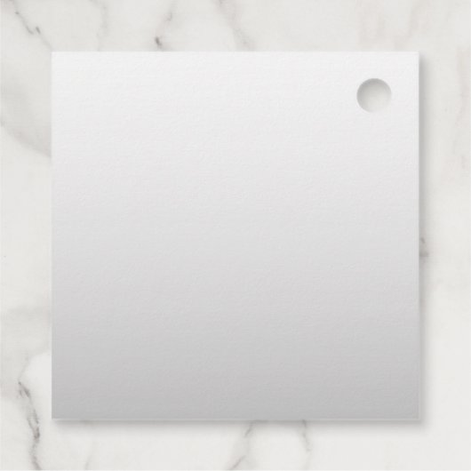 Kurzer Name oder anderer Text mit Monogramm | Grad Geschenkanhänger (Rückseite)