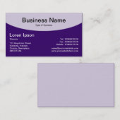 Kurzer Oben v2 - Tief lila Visitenkarte (Vorne/Hinten)