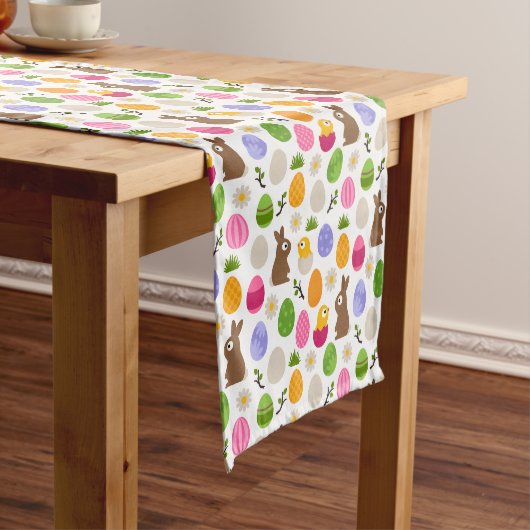 Kurzer Ostertafel Tischläufer (Beispiel)