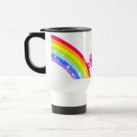 Kurzer Rainbow-Namenszug / Kinderclub-Tasse