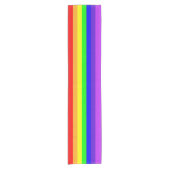 Kurzer Rainbow Strips Kurzer Tischläufer (Vorderseite)