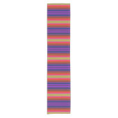 Kurzer Rainbow Strips Tischläufer (Vorderseite)