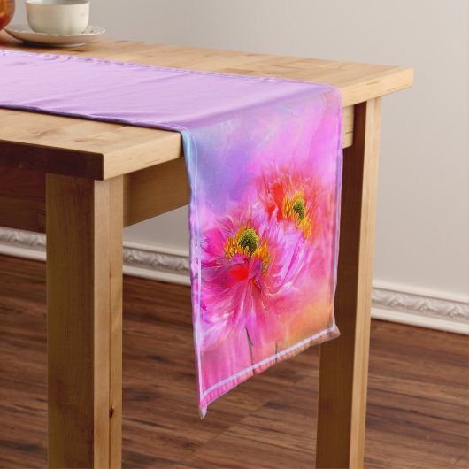 Kurzer Tischläufer aus der Blumenfantasy (Beispiel)