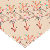 Kurzer Tischläufer mit Blumenpfeilen (Ecke)