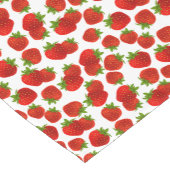 Kurzer Tischläufer mit Erdbeeren (Ecke)