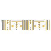 Kurzer Tischläufer mit geometrischem Muster (Horizontal)