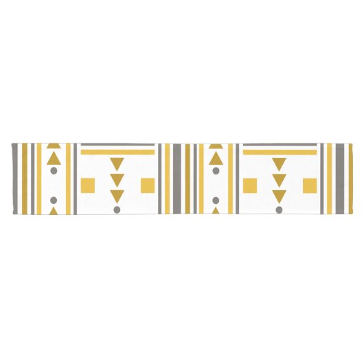 Kurzer Tischläufer mit geometrischem Muster (Horizontal)