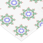 Kurzer Tischläufer mit sanften Schneeflocken (Ecke)