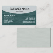 Kurzer Top v3b - Dunkler Wald grün Visitenkarte (Vorne/Hinten)