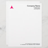 Kurzes Dreieck - Neon Red Briefbogen (Vorne/Hinten)