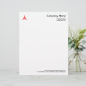 Kurzes Dreieck - Tropenrosa Briefkopf (Stehend Vorderseite)