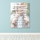 Kurzes Gedicht und überlagertes Foto Leinwanddruck (Insitu (Holzboden))