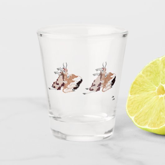 Kurzes Glas: Wilde Seite Schnapsglas (Vorderseite)
