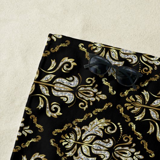 Kurzes, glühendes Dämpfermuster Strandtuch (Beispiel)