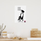 Kurzes Great Dane Poster (Küche)