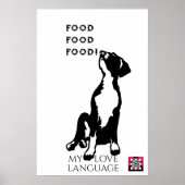 Kurzes Great Dane Poster (Vorne)