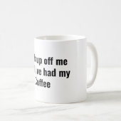 kurzes Kaffeetrinken Kaffeetasse (VorderseiteRechts)