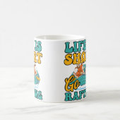 Kurzes Leben Geh Rafting Design Rafting Kaffeetasse (Mittel)
