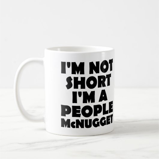 Kurzes Leute-Nugget-lustige Tasse oder Reise-Tasse (Links)