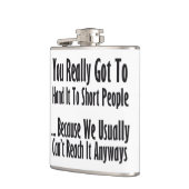 Kurzes Leute-Zitat Flachmann (Links)