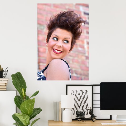 Kurzes Rocker Cut Salon Poster (Heimbüro)