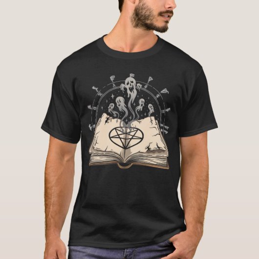 Kurzes Spellbook T-Shirt (Vorderseite)