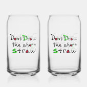 Kurzes Strohhalm Glas (Rückseite)