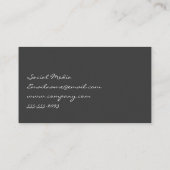 Kurzes Zitat Visitenkarte (Rückseite)