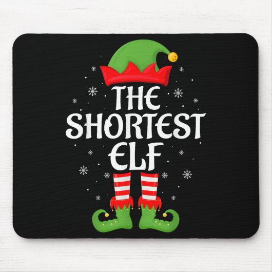 Kürzester Elf Xmas Familien-Matching-Elf-Squad Chr Mousepad (Vorne)