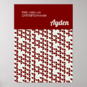 KURZFRISTIG DAUERHAFTES Retro-Weißes Kinderzimmer Poster (Vorne)