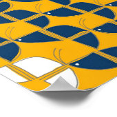 KURZFRISTIG Niedliches blaugelbes Kinderzimmer Poster (Ecke)