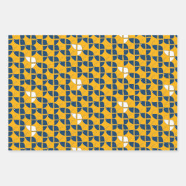 KURZFRISTIG Niedliches Retro-Kinderzimmer-Muster G Geschenkpapier Set