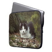 Kurzfristige Katze - Beutel Laptopschutzhülle (Vorderseite Links)