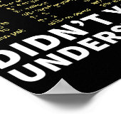 Kurzfristige Krankenschwester oder Krankenpfleger Poster (Ecke)