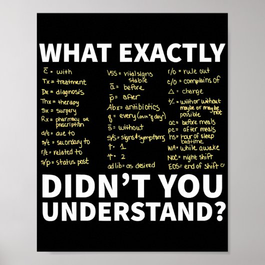 Kurzfristige Krankenschwester oder Krankenpfleger Poster (Vorne)