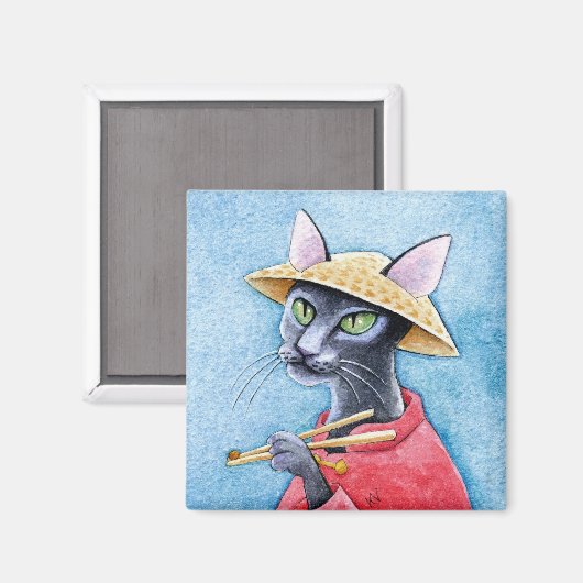 Kurzfristiger Katzenmagnet Magnet (Vorderseite/Rückseite)