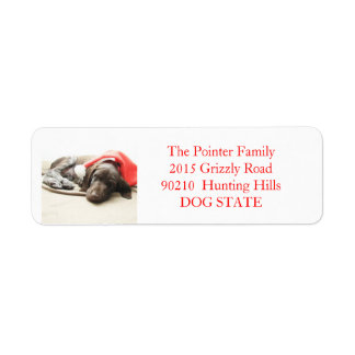 Kurzfristiges Pointer Holiday Address Label