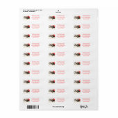 Kurzfristiges Pointer Holiday Address Label (Vorne)
