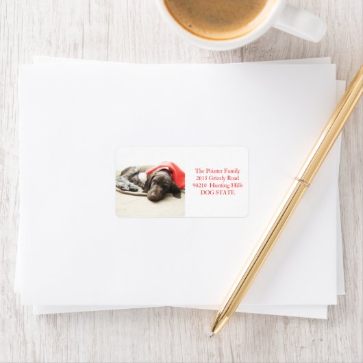 Kurzfristiges Pointer Holiday Address Label Adressaufkleber (Insitu)