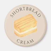 Kurzgebäck-Cream-Keks handgezeichneter Magnet