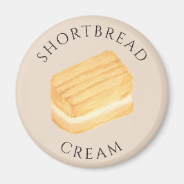 Kurzgebäck-Cream-Keks handgezeichneter Magnet