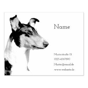 Kurzhaar Collie Gummistempel