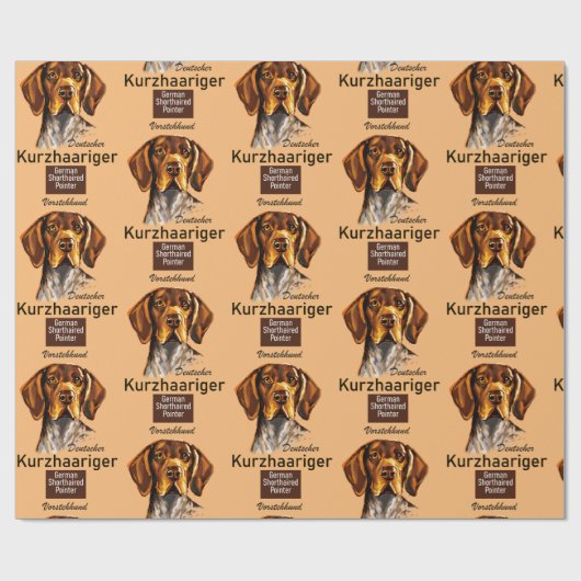 Kurzhaar Geschenkpapier (Flach)