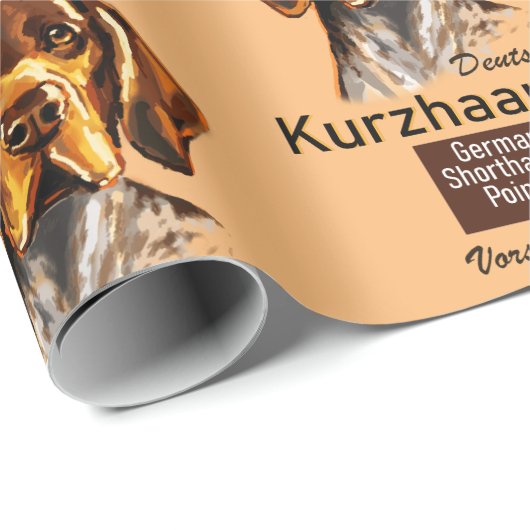 Kurzhaar Geschenkpapier (Rolleneckpunkt)