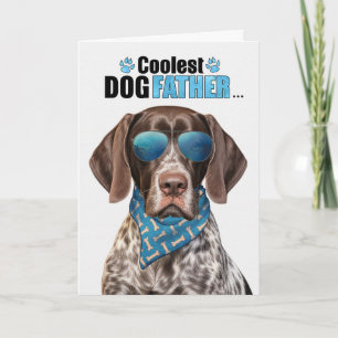 Kurzhaar Pointer Hund Coolster Vater Vatertag Feiertagskarte