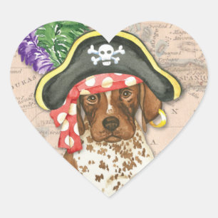 Kurzhaaraufkleber Herz-Aufkleber