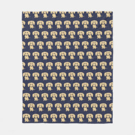 Kurzhaariges Dackel-Sahnemuster Fleecedecke